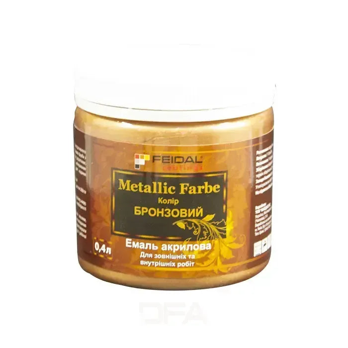 Емаль з металевим перламутровим блиском БРОНЗА Feidal Metallic Farbe