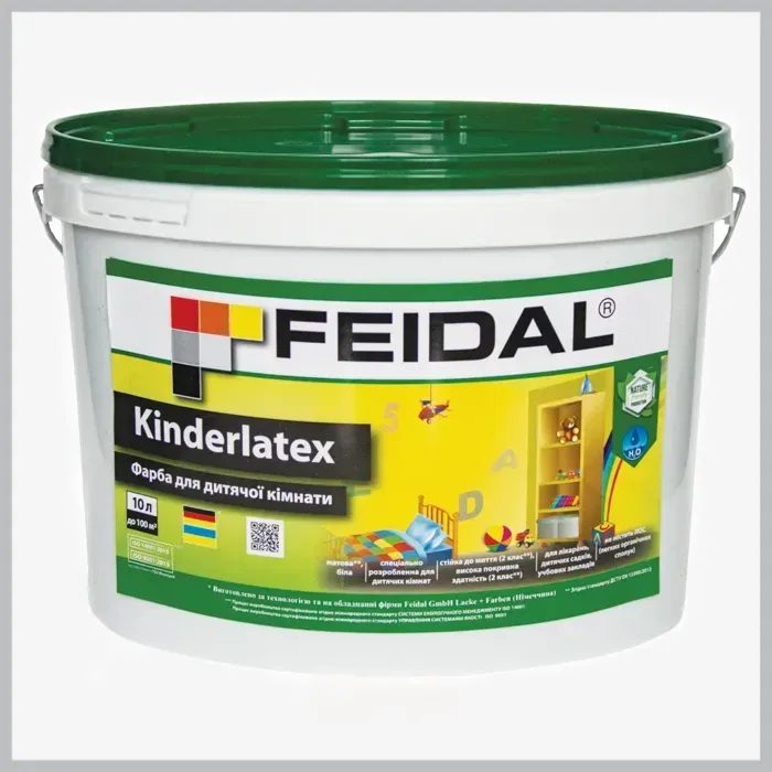 Фарба для дитячої кімнати Feidal Kinderlatex