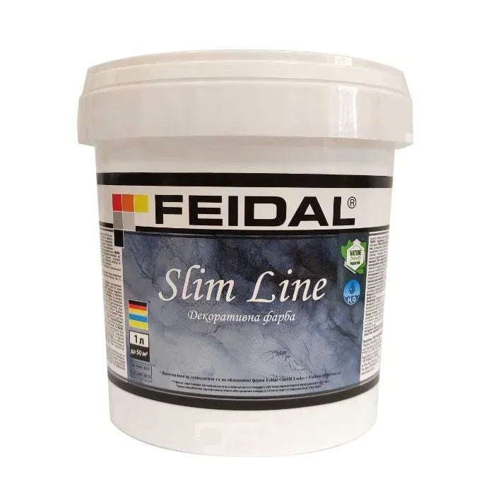 Декоративна фарба Feidal Slim Line біла – ефект натурального мармуру для ваших стін