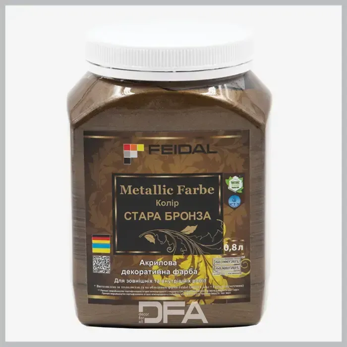 Емаль з металевим перламутровим блиском СТАРА БРОНЗА Feidal Metallic Farbe