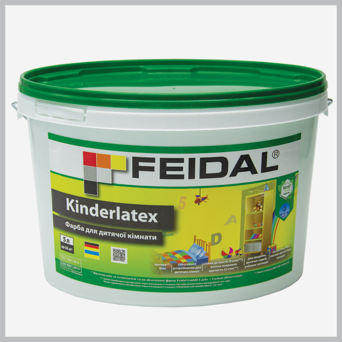 Фарба для дитячої кімнати Feidal Kinderlatex