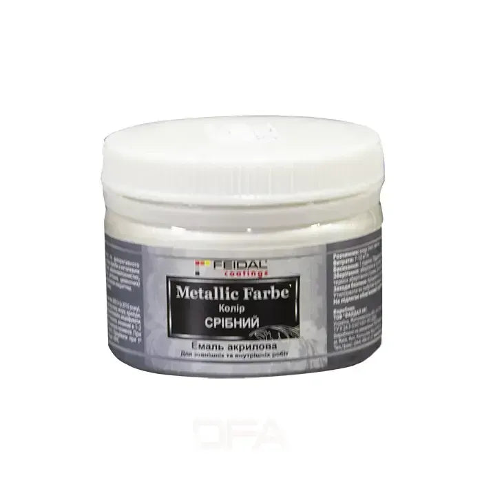 Емаль з металевим перламутровим блиском СРІБЛО Feidal Metallic Farbe