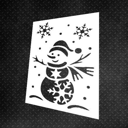 Трафарет DFA багаторазовий для штукатурки та фарби 0.3 мм Сніговик (E00025)