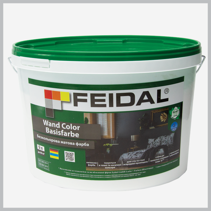 Латексна безкольорова фарба Feidal Wand Color Basisfarbe