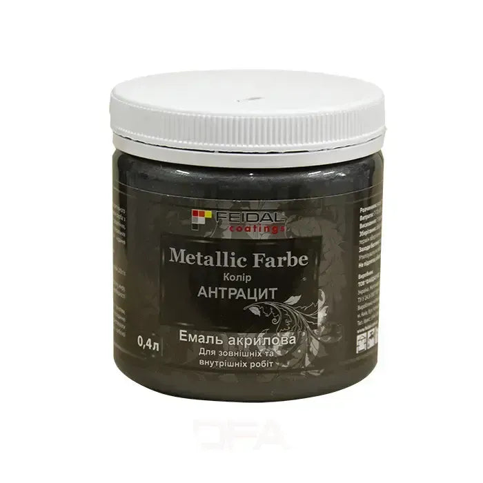 Емаль з металевим перламутровим блиском АНТРАЦИТ Feidal Metallic Farbe
