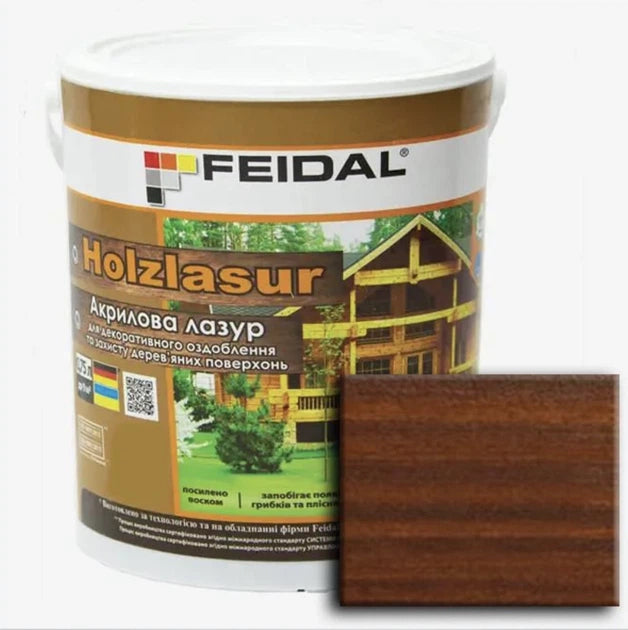 Акрилова лазур Holzlasur Feidal (горіх)