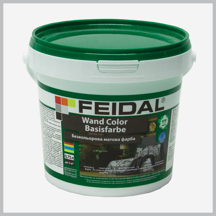 Латексна безкольорова фарба Feidal Wand Color Basisfarbe