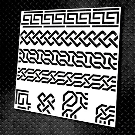 Трафарет DFA Бордюр, для штукатурки і фарби 0,3-1мм (B00001)