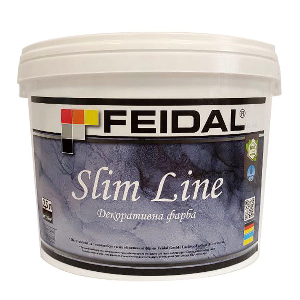 Декоративна фарба Feidal Slim Line біла – ефект натурального мармуру для ваших стін
