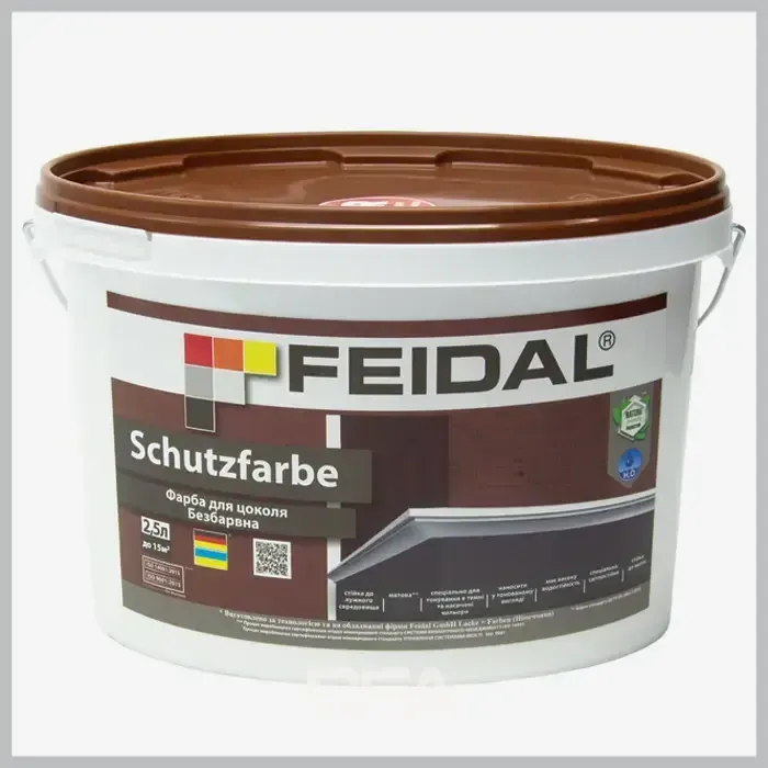 Безбарвна фарба для цоколя Feidal Schutzfarbe