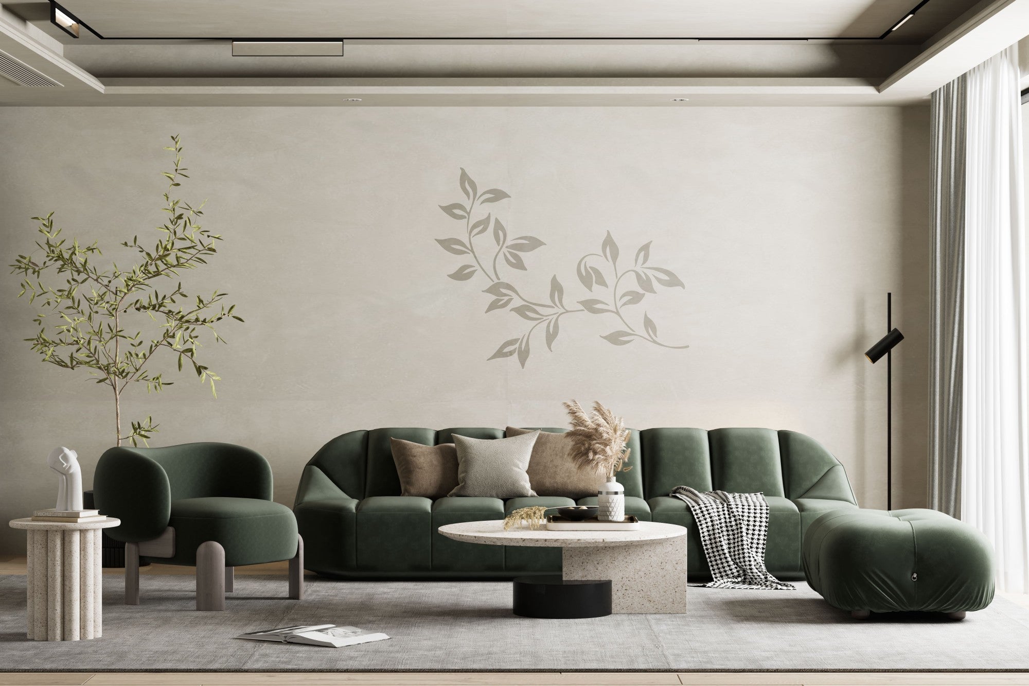 Трафарет DFA для декору Природа Гілка для штукатурки та фарби 0,3-1мм (Р00004)