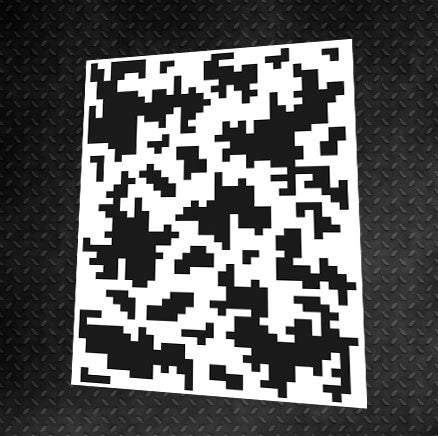 Трафарет DFA Камуфляж 4 трафарет для шпаклівки та фарби 0,3-1мм (X00023)