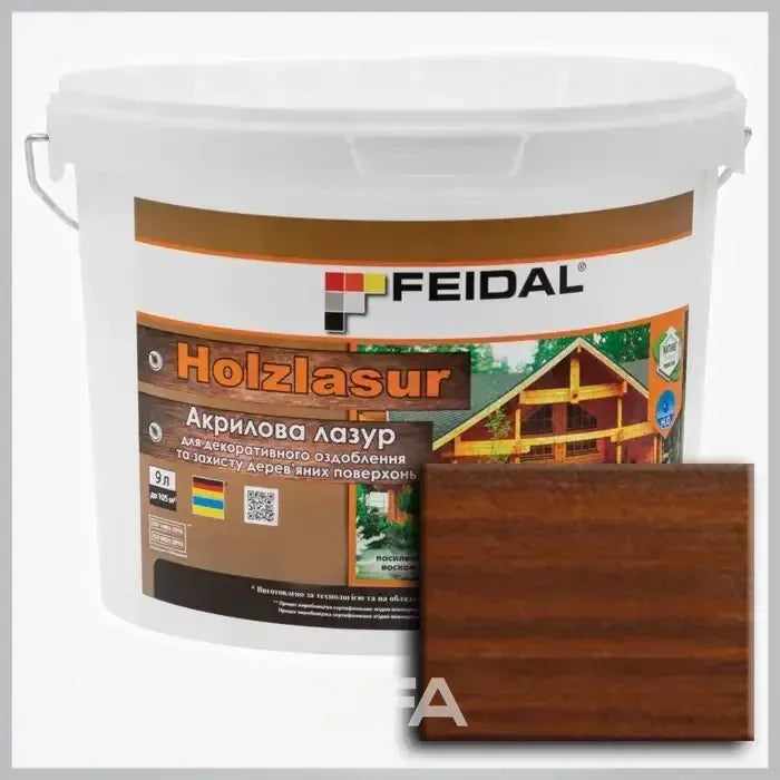 Акрилова лазур Holzlasur Feidal (горіх)