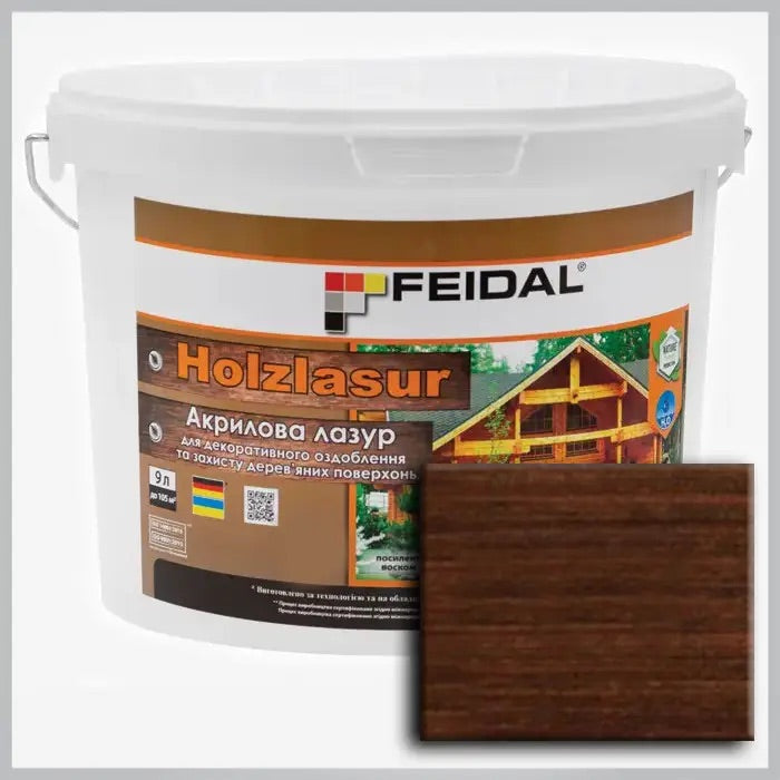 Акрилова лазур Holzlasur Feidal (палісандр)