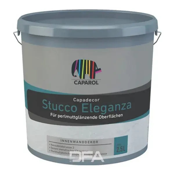 Декоративна шпаклівка інтер'єрна Caparol Stucco Eleganza акрилатна сяюча з металевим ефектом 2,5 л, 2,5л