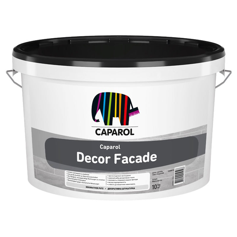 Декоративна шпаклівка травертин Caparol Decor Facade сіра 10 кг, 10кг