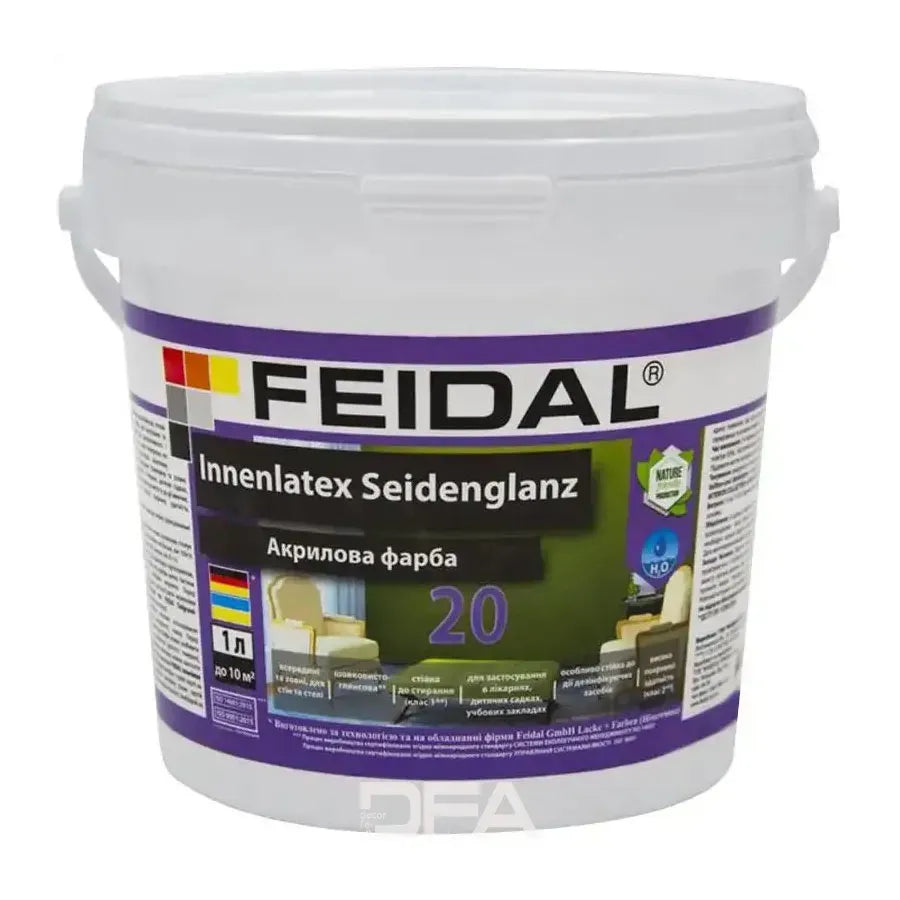Фарба Feidal Innenlatex Seidenglanz 20