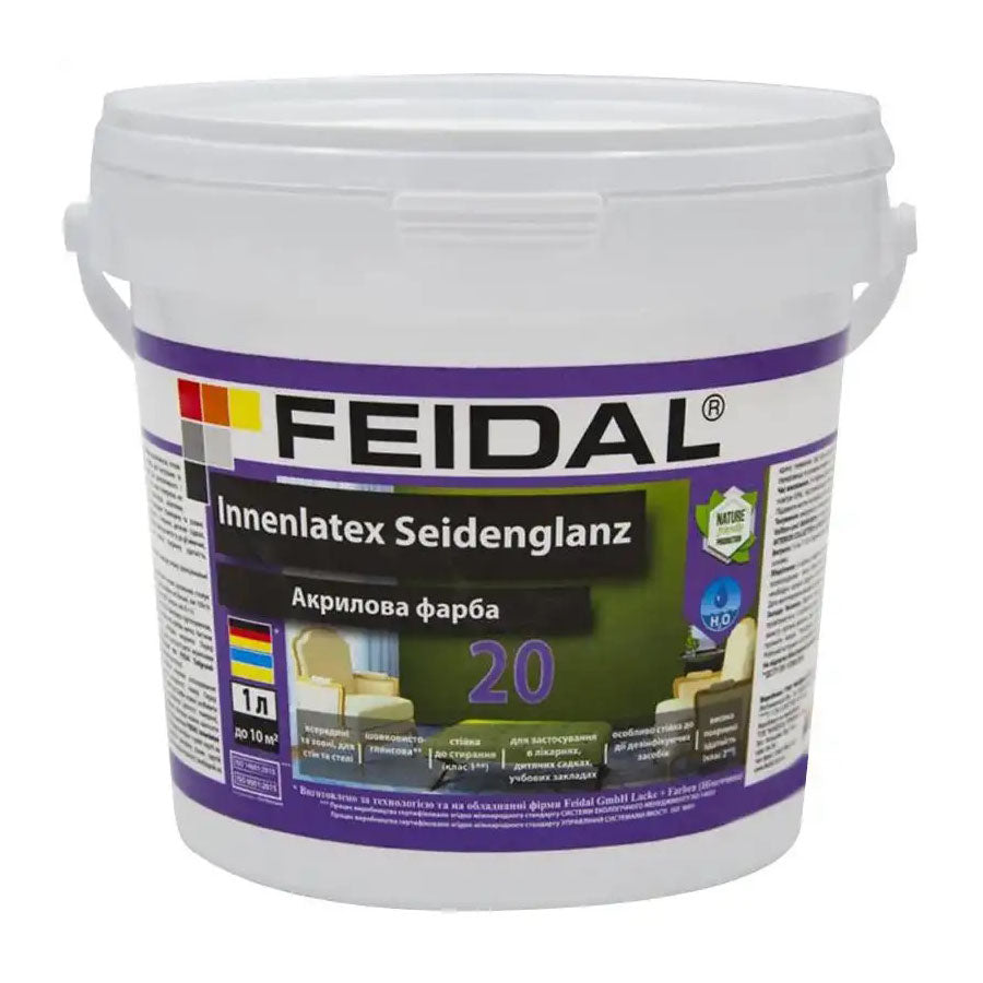 Фарба Feidal Innenlatex Seidenglanz 20