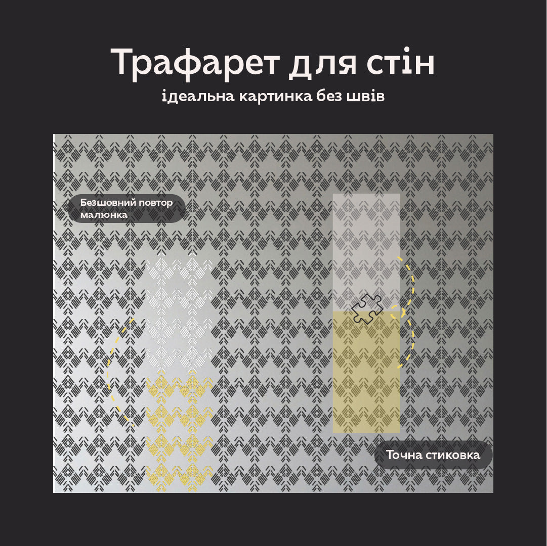 Трафарет DFA для декору Геометрія для штукатурки та фарби 0,3-1мм (G00163)