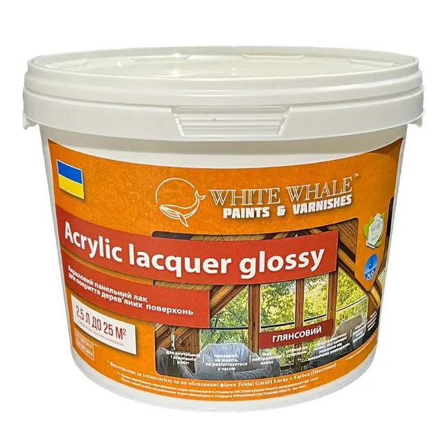 Лак панельний глянсовий на водній основі без запаху Acrylic lacquer