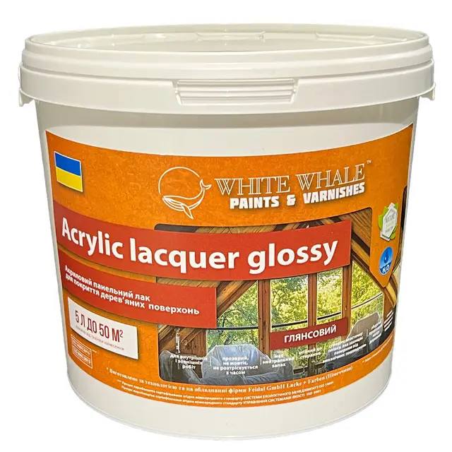 Лак панельний глянсовий на водній основі без запаху Acrylic lacquer