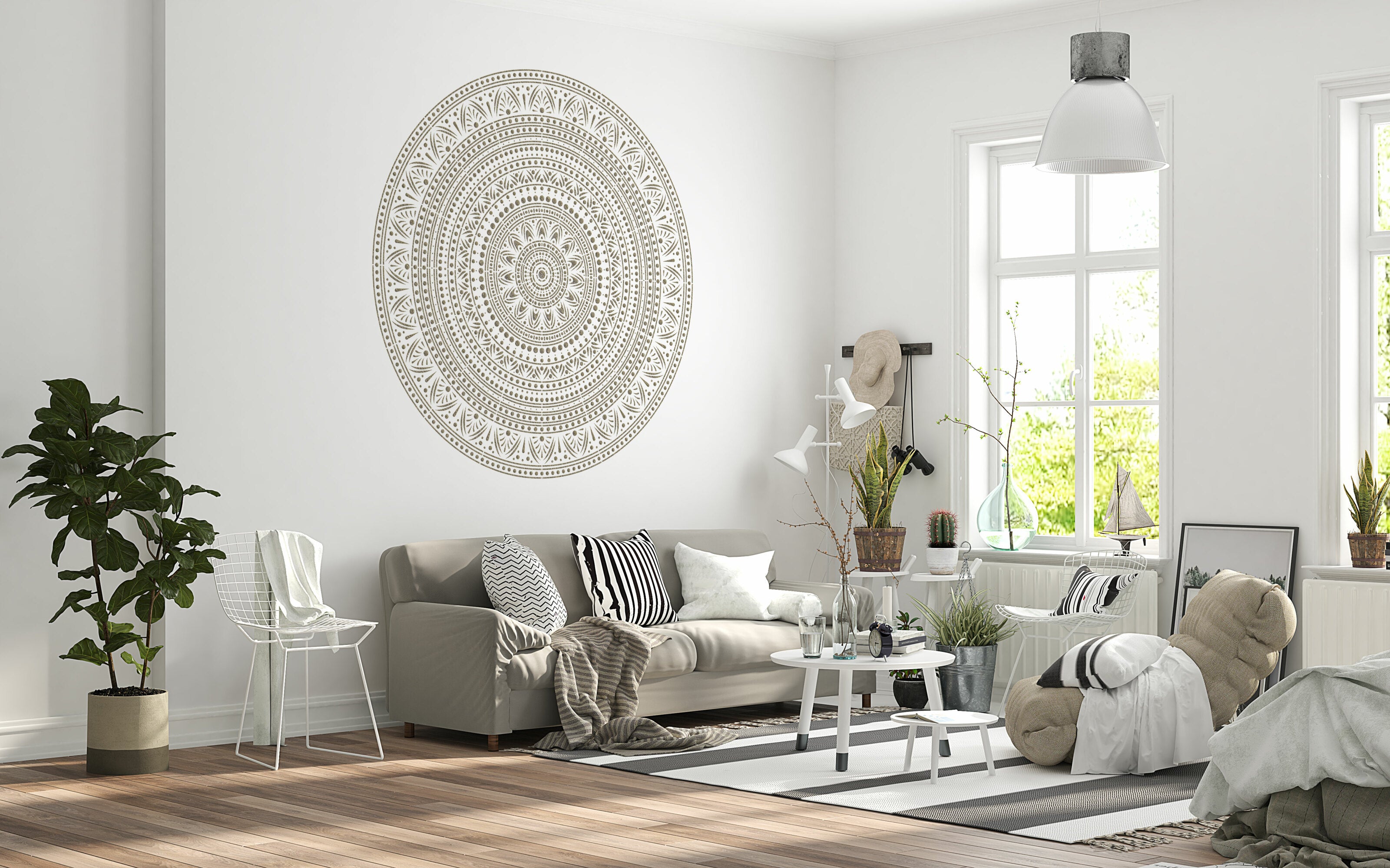 Трафарет DFA багаторазовий Круглий візерунок 68 для штукатурки та фарби 0,3-1мм (С00068)
