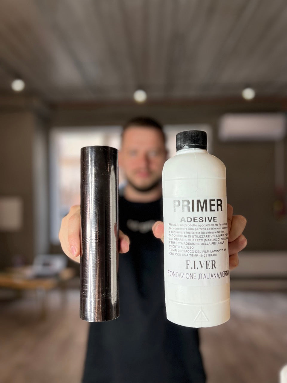 Трансферна плівка (теплий графіт, коричнева)