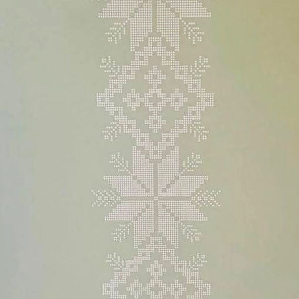 Український стиль у вашому інтер’єрі – трафарет Вишиванка для фарби та штукатурки 0.3-1 мм (Z00024-d)