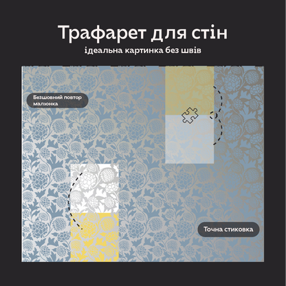 Трафарет DFA для декору Природа для штукатурки та фарби 0,3-1мм (P00190)