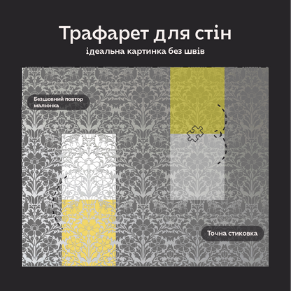 Трафарет DFA для декору Природа для штукатурки та фарби 0,3-1мм (P00185)
