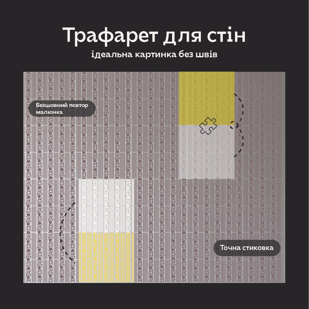 Трафарет DFA для декору Природа для штукатурки та фарби 0,3-1мм (P00187)