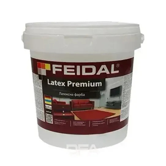 Feidal Latex Premium Біла: Глибоко-матова латексна фарба для бездоганного інтер'єру