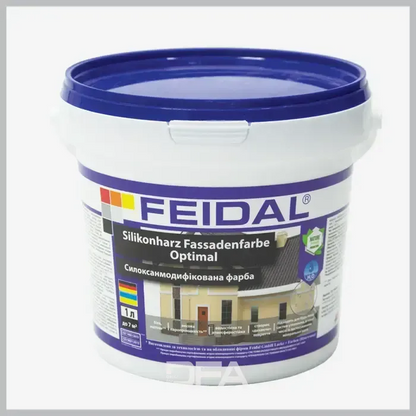 Силоксанмодифікована фасадна фарба Feidal Silikonharz Fassadenfarbe Optimal