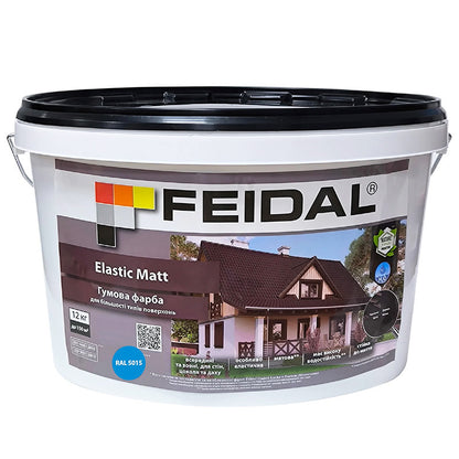 Матова блакитна фарба з підвищеною стійкістю – Feidal Elastic Matt RAL 5015
