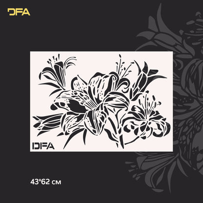 Трафарет природа DFA для стін для штукатурки та фарби 0,3-1мм (Р00139)