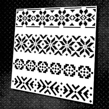 Трафарет DFA Вишиванка для штукатурки та фарби (Z00001)