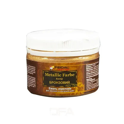 Емаль з металевим перламутровим блиском БРОНЗА Feidal Metallic Farbe