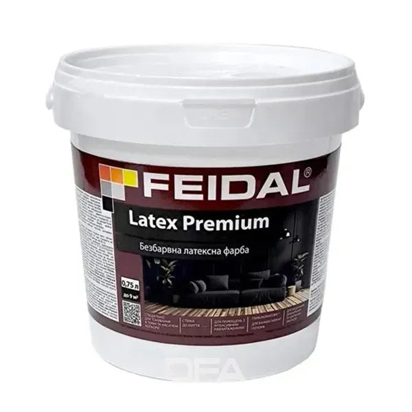Фарба Feidal Latex Premium TR безбарвна глибокоматова: Ідеальна база для ваших унікальних кольорів