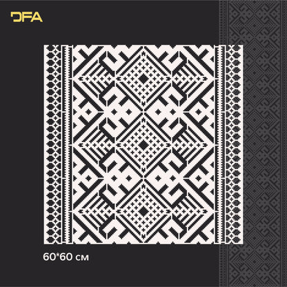Етно Трафарет DFA Вишиванка для штукатурки та фарби 0.3-1мм (Z00038)
