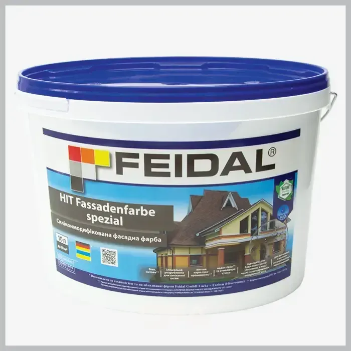 Силіконмодифікована фасадна фарба Feidal HIT Fassadenfarbe spezial