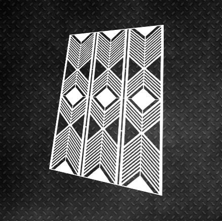 Багаторазовий трафарет DFA для стін Геометрія для штукатурки та фарби 0,3-1мм (G00069)