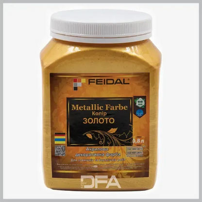 Емаль з металевим перламутровим блиском ЗОЛОТО Feidal Metallic Farbe