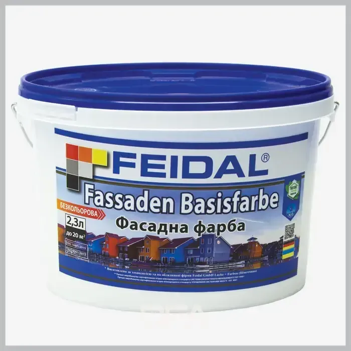 Безбарвна фасадна фарба Feidal Fassaden Basisfarbe