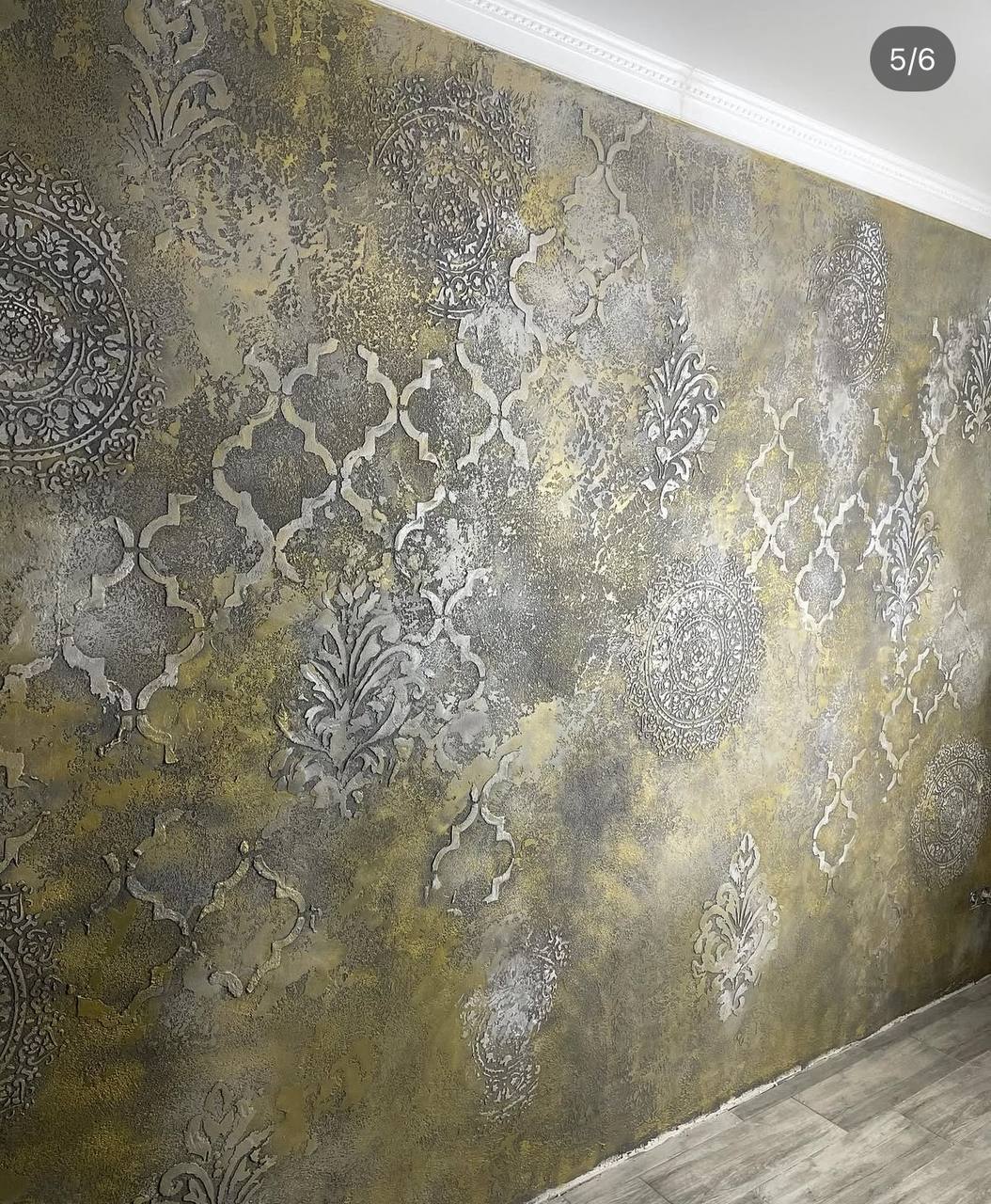Східні мотиви в сучасному інтер’єрі з трафаретом DFA 0.3-1 мм (V00027-d)