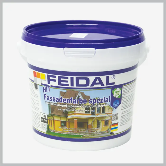 Силіконмодифікована фасадна фарба Feidal HIT Fassadenfarbe spezial