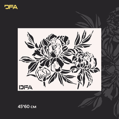 Трафарет природа DFA для стін для штукатурки та фарби 0,3-1мм (Р00140)