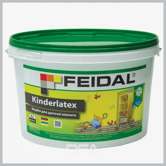 Фарба для дитячої кімнати Feidal Kinderlatex