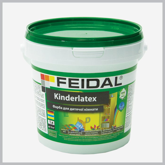 Фарба для дитячої кімнати Feidal Kinderlatex