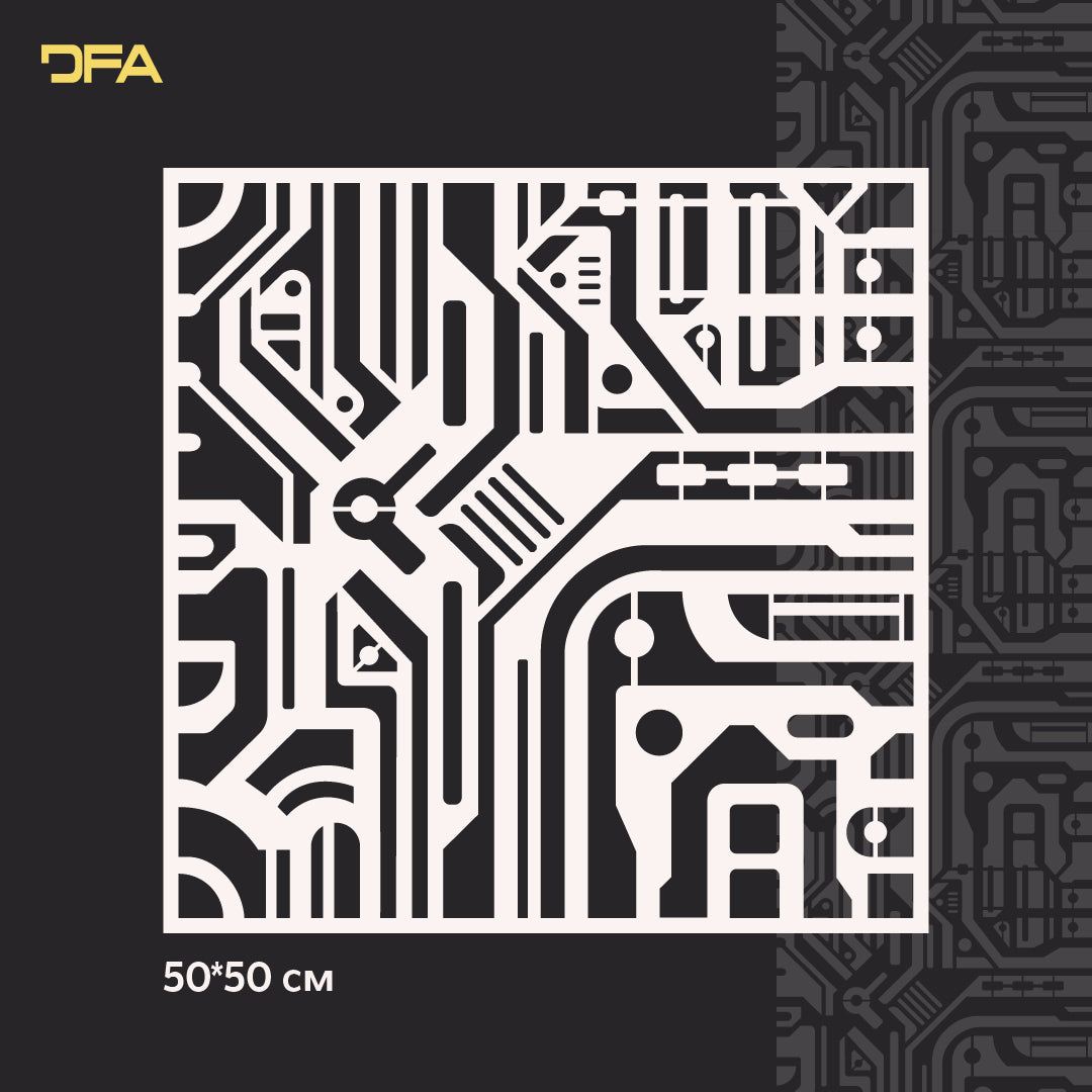Трафарет DFA багаторазовий для декоративної штукатурки Loft 23 (L00029)