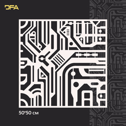 Трафарет DFA багаторазовий для декоративної штукатурки Loft 23 (L00029)